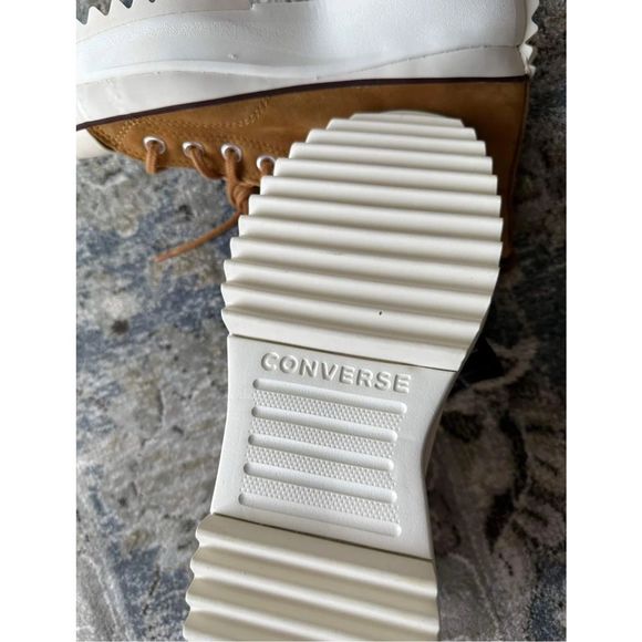 New Converse Run Star Hike Hi trainers in wheat nubuck Size Us 10.5 - Picture 10 of 10